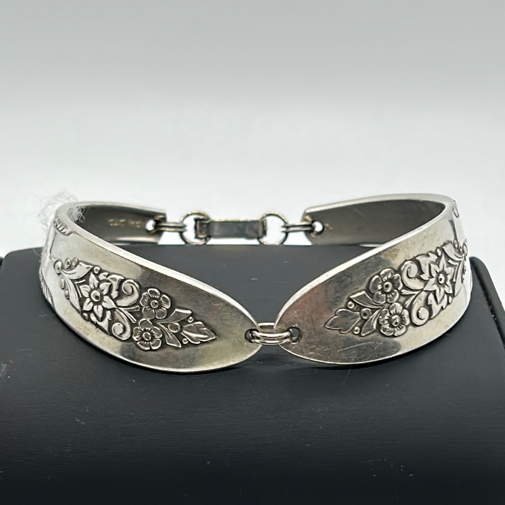 Silver Tone Spoon Bracelet